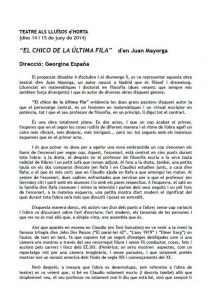 El chico de la última fila