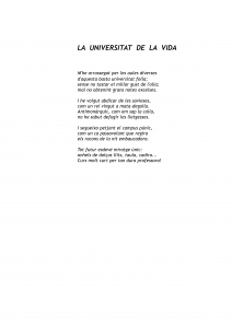 La universitat de la vida